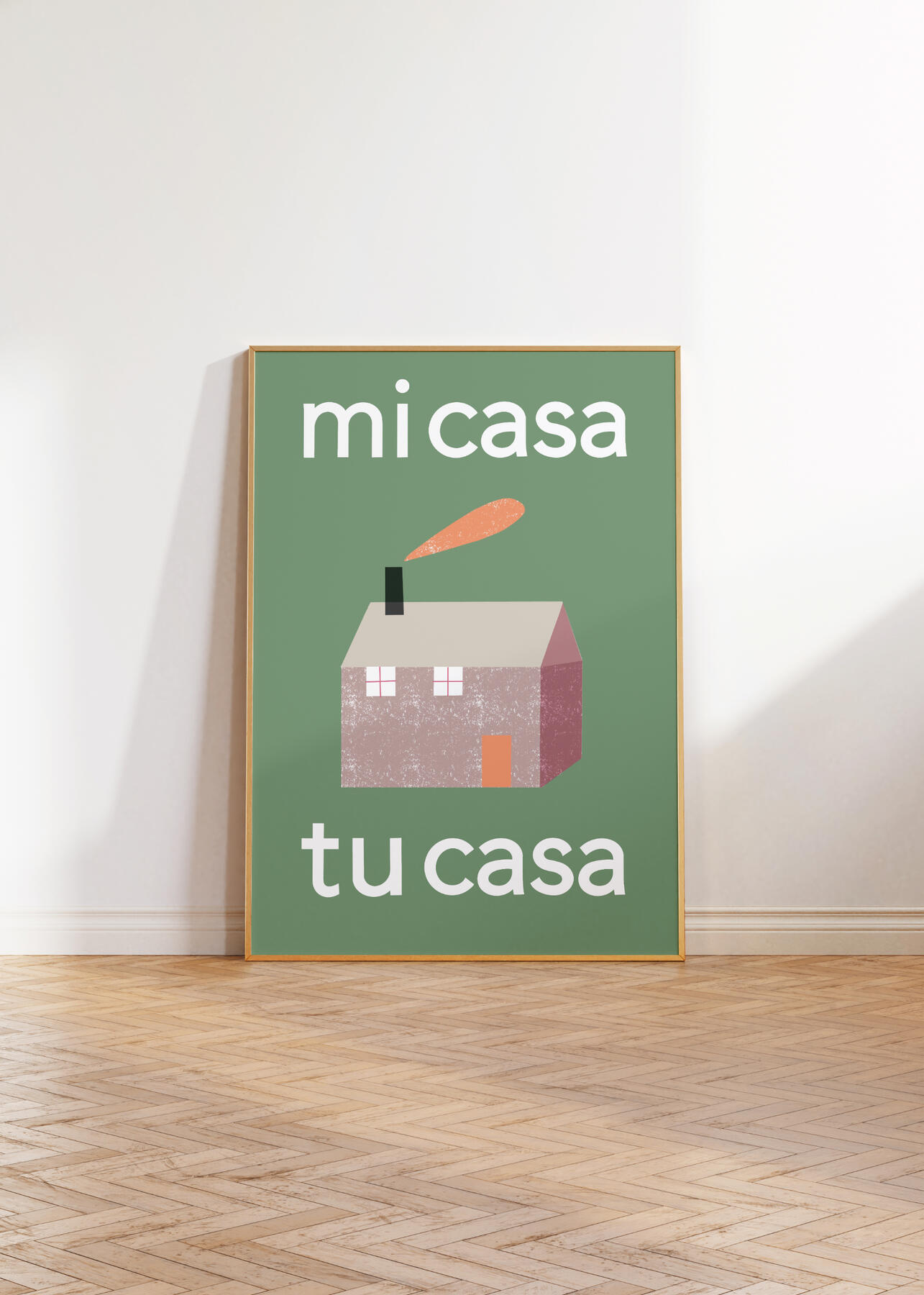 Dog art print size A4. Labrador and dachshund dog breeds. Pet portrait, dog wall art. House of Clouds.